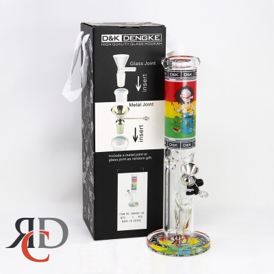 WATER PIPE STRAIGHT TUBE COLOR DOWNSTEM MARLEY THEME IN A GIFT BOX WP1967 1CT